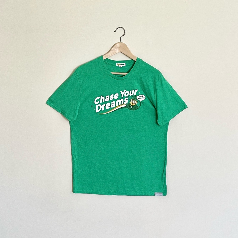 Tipsy Elves St. Patrick’s Day Chase Your Dreams Leprechaun Green T Shirt Adult L